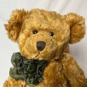 Russ Berrie Sutton Teddy Bear Golden Brown Plush Stuffed & Jointed